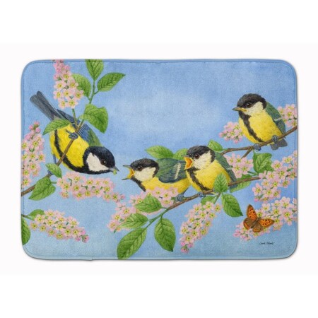 Carolines Treasures Great Tit Family of Birds Machine Washable Memory Foam Mat ASA2203RUG